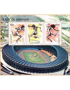 SAN MARINO 1988 Olimpiade di Seul BF MNH**