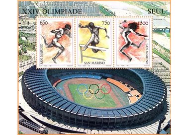 SAN MARINO 1988 Seoul Olympics s/s MNH**