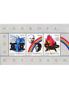 SAN MARINO 1991 Birth of New Europe s/s MNH**