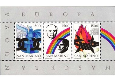 SAN MARINO 1991 Birth of New Europe s/s MNH**
