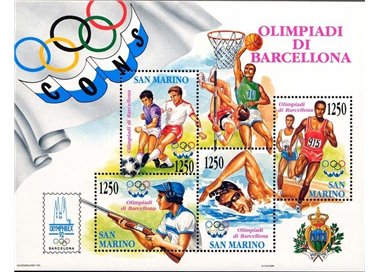 SAN MARINO 1992 Barcelona Olympics s/s MNH**
