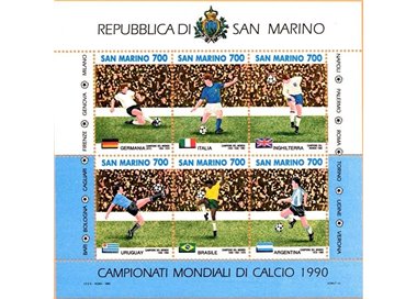 SAN MARINO 1990 World Cup s/s MNH**