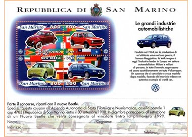 SAN MARINO 1997 Volkswagen s/s MNH**