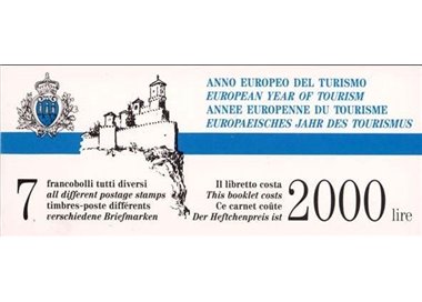 SAN MARINO 1990 European Year of Tourism booklet MNH**