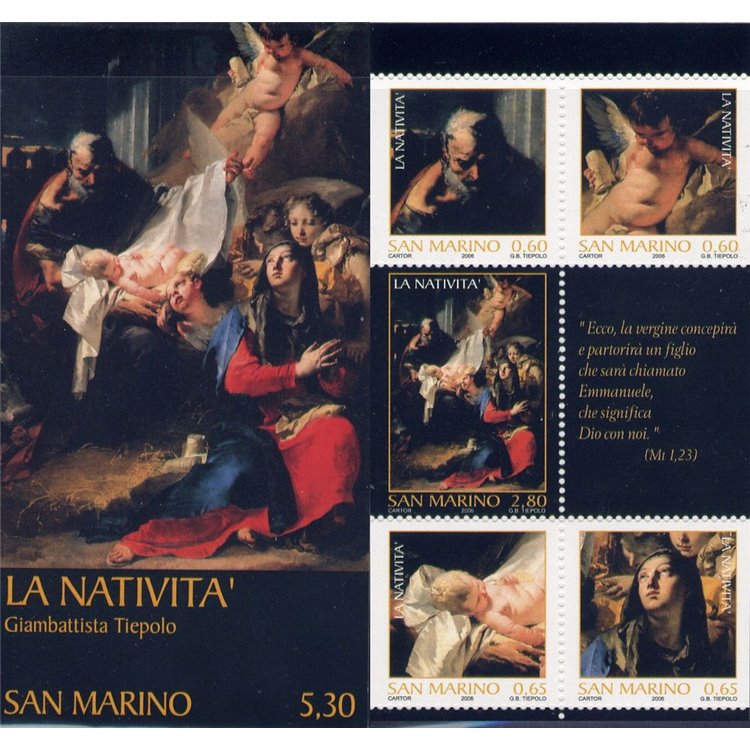 SAN MARINO 2006 Christmas booklet MNH**