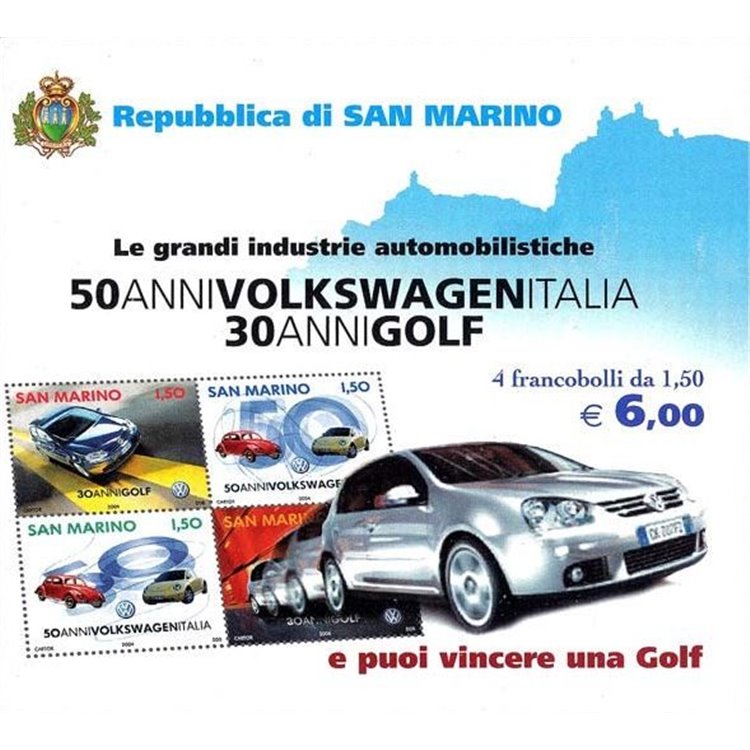 SAN MARINO 2004 Volkswagen LB MNH**