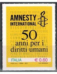 ITALIA 2011 Amnesty international MNH**