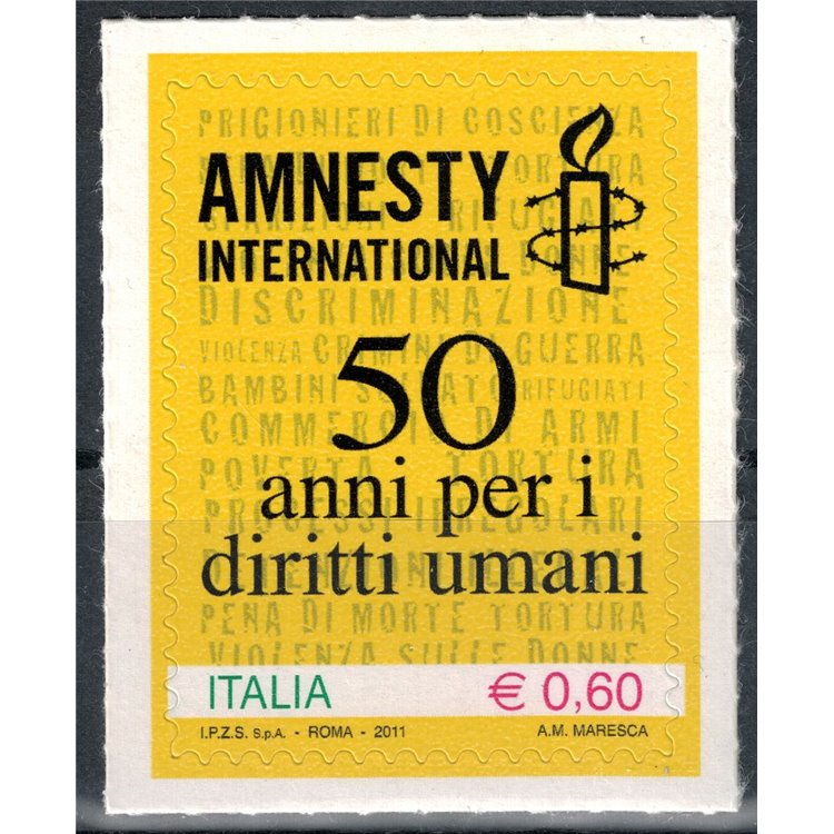ITALY 2011 Amnesty International MNH**