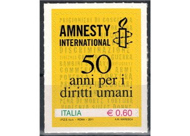 ITALIA 2011 Amnesty international MNH**