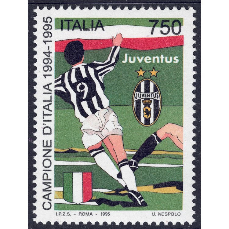 ITALY 1995 Juventus Italian champions MNH**