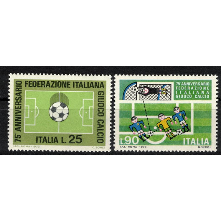 ITALY 1973 FIGC 2v MNH**