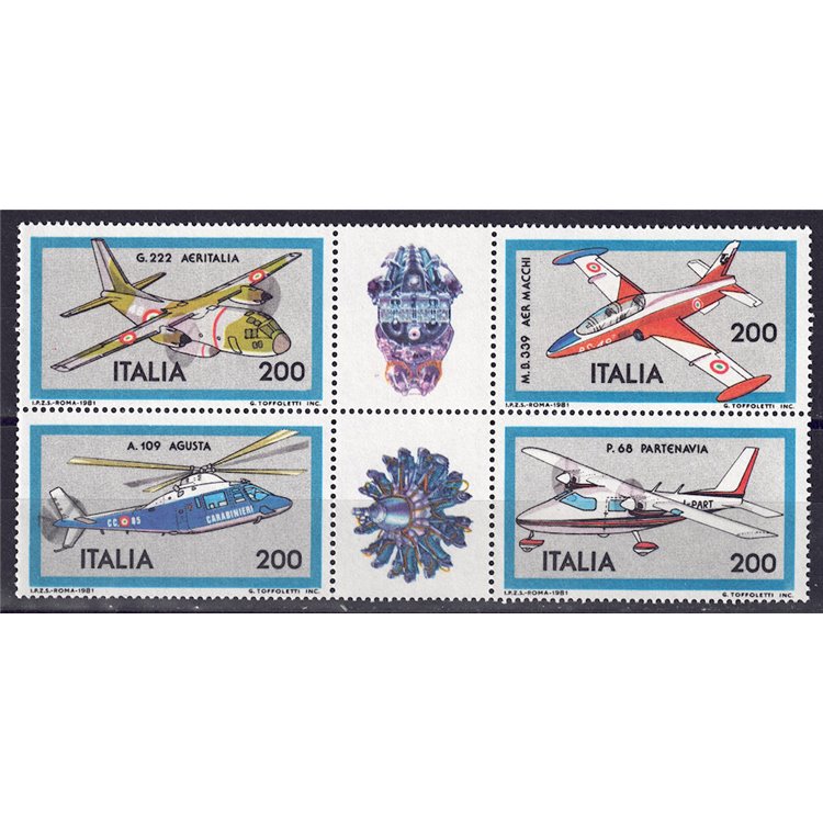 ITALIA 1981 Aerei 4v MNH**