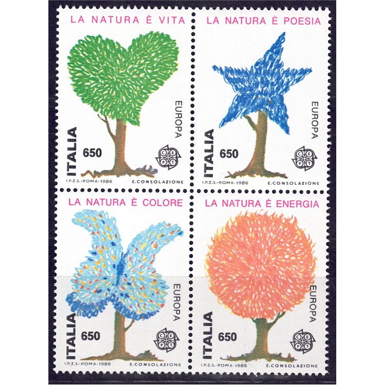 ITALIA 1986 Europa 4v MNH**