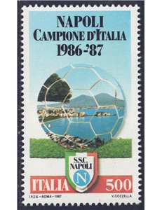 ITALY 1987 Napoli Italian champions MNH**