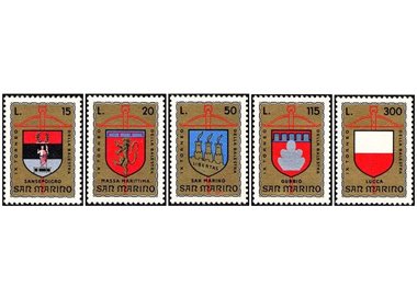 SAN MARINO 1974 Crossbow Tournament 5v MNH**