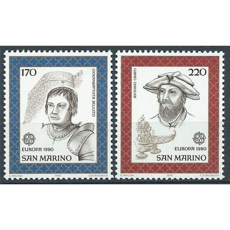 SAN MARINO 1980 Europe 2v MNH**