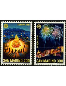 SAN MARINO 1981 Europe 2v MNH**