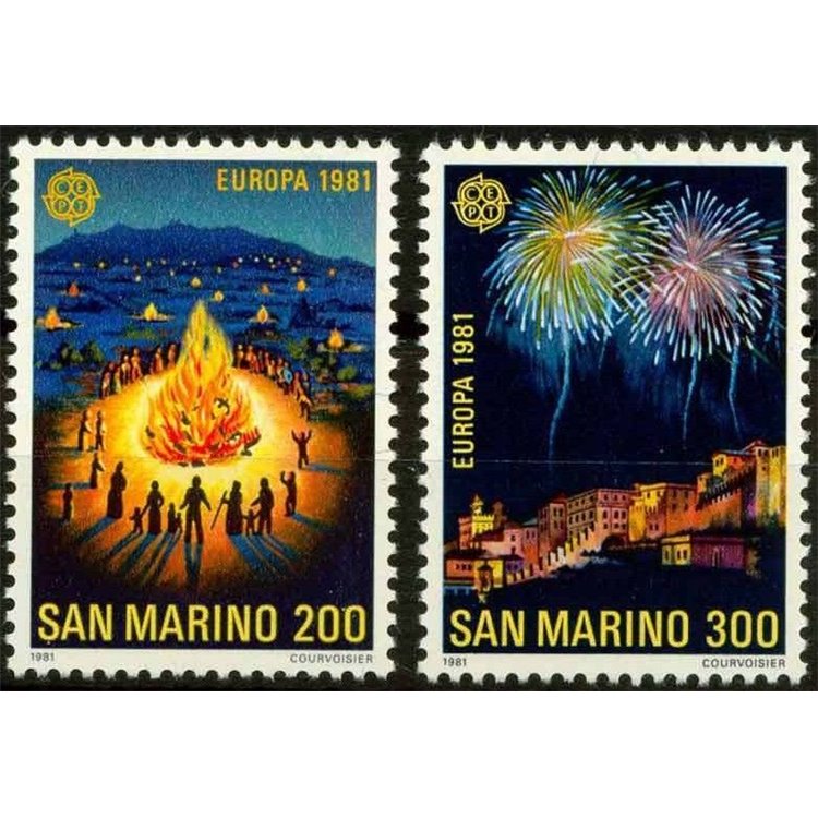 SAN MARINO 1981 Europe 2v MNH**
