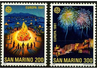 SAN MARINO 1981 Europe 2v MNH**