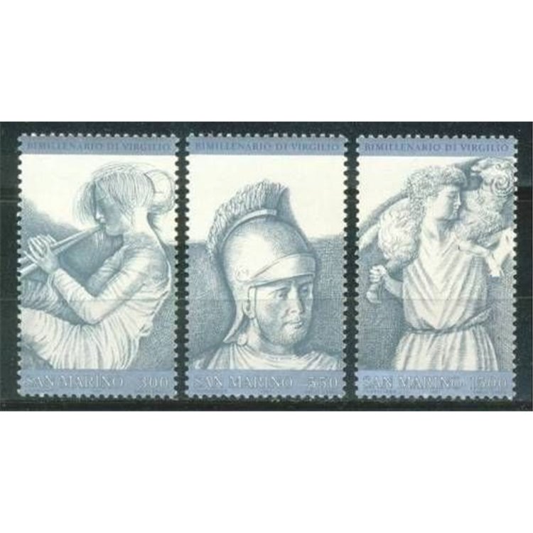 SAN MARINO 1981 Bimillenario della morte di Virgilio 3v MNH**