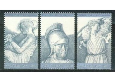 SAN MARINO 1981 Bimillenario della morte di Virgilio 3v MNH**