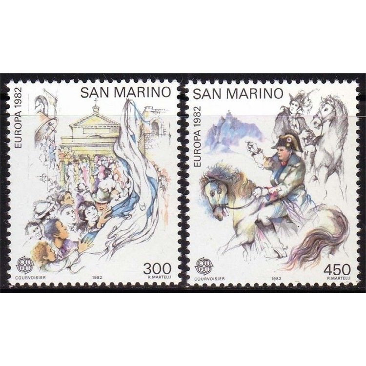 SAN MARINO 1982 Europa 2v MNH**