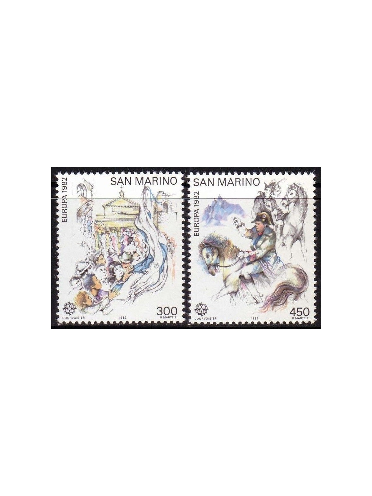 SAN MARINO 1982 Europe 2v MNH**