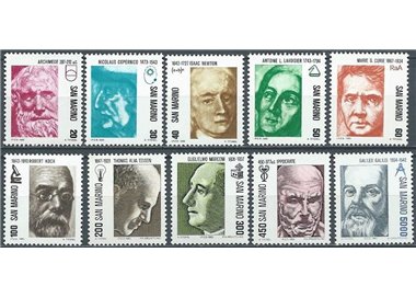 SAN MARINO 1982 Pioneers of Science 10v MNH**
