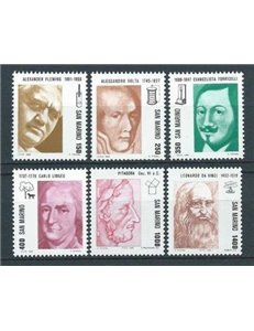 SAN MARINO 1983 Pioneers of Science 6v MNH**