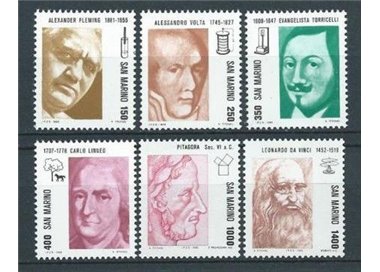 SAN MARINO 1983 Pioneers of Science 6v MNH**