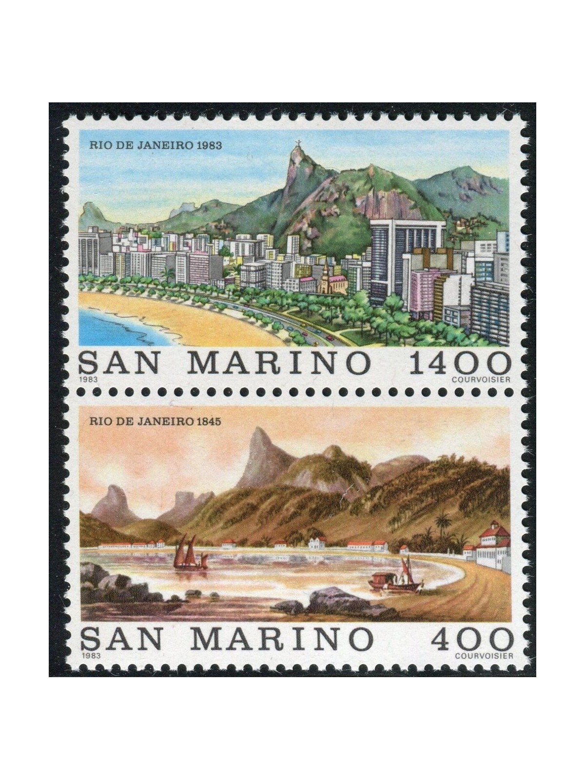 SAN MARINO 1983 Vedute di Rio de Janeiro 2v MNH**