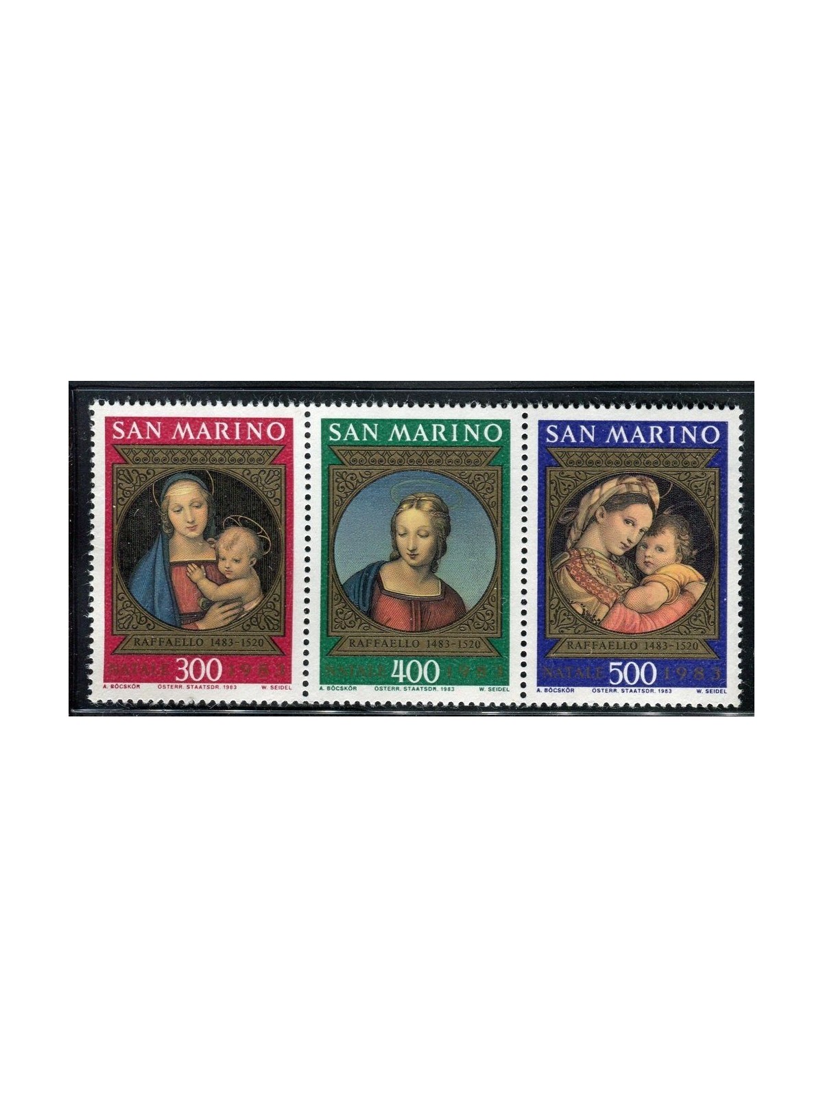 SAN MARINO 1983 Christmas 3v MNH**