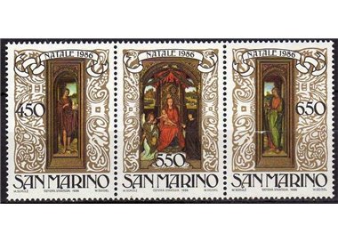 SAN MARINO 1986 Natale 3v MNH**