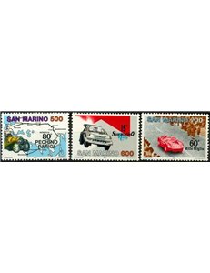 SAN MARINO 1987 Competizioni automobilistiche 3v MNH**