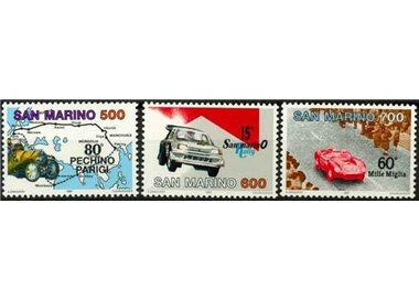 SAN MARINO 1987 Motor racing 3v MNH**