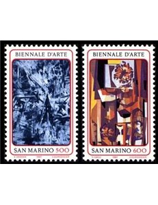 SAN MARINO 1987 Biennale d'arte a San Marino 2v MNH**