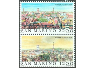 SAN MARINO 1987 Views of Copenhagen 2v MNH**