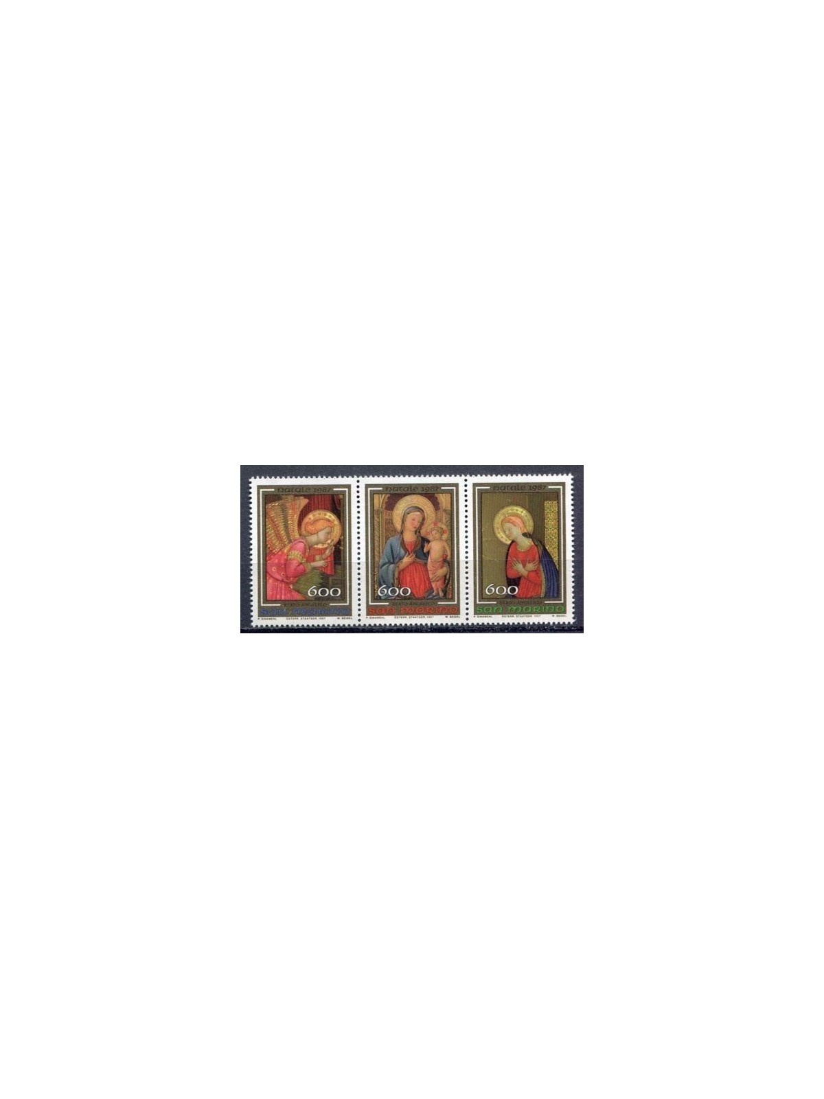SAN MARINO 1987 Natale 3v MNH**