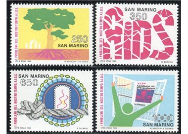 SAN MARINO 1988 International AIDS Conference 4v MNH**