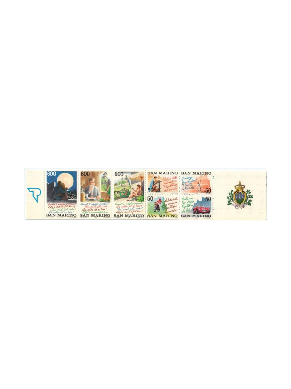 SAN MARINO 1992 Tourist attractions of San Marino booklet MNH**