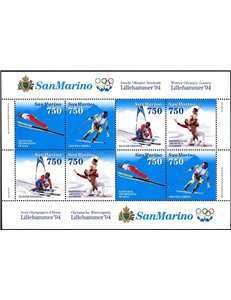SAN MARINO 1994 Lillehammer, giochi olimpici invernali BF MNH**