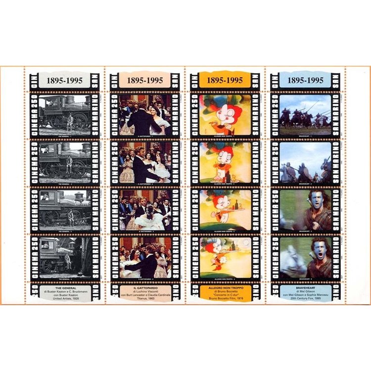SAN MARINO 1995 Centenary of cinema s/s MNH**