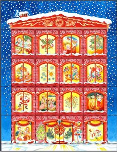 SAN MARINO 1996 Christmas s/s MNH**