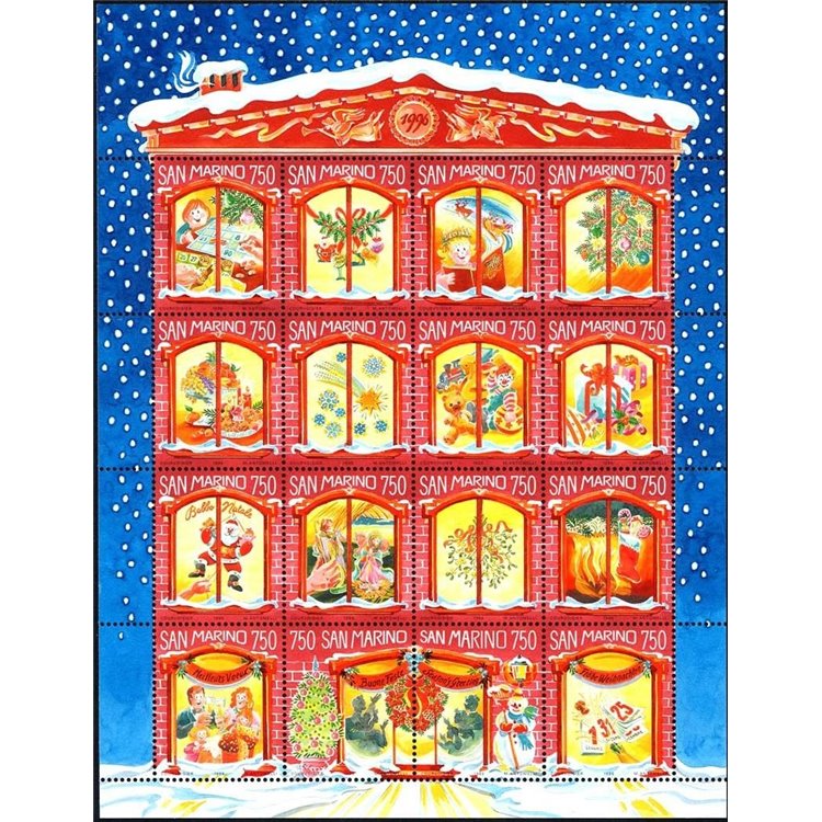 SAN MARINO 1996 Natale BF MNH**