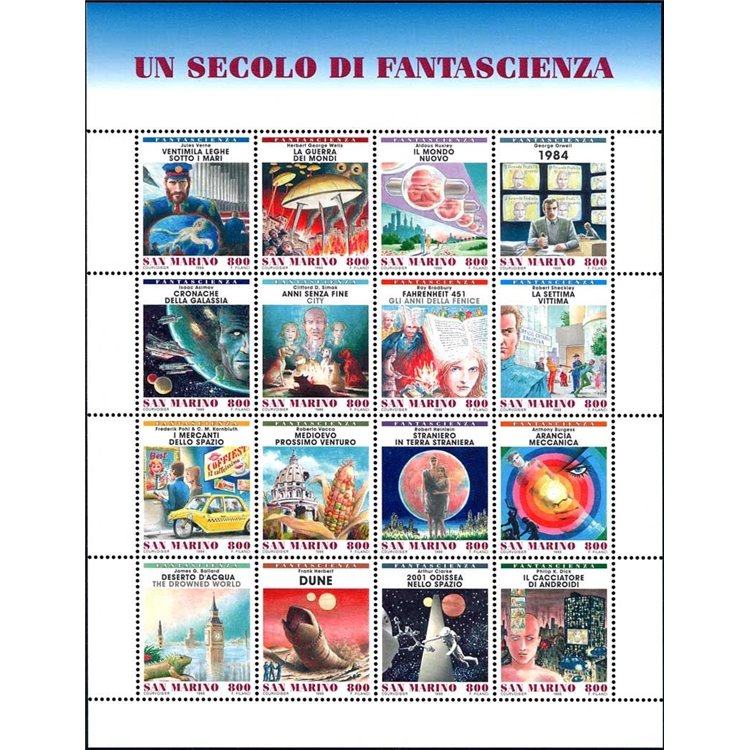 SAN MARINO 1998 A Century of Science Fiction s/s MNH**