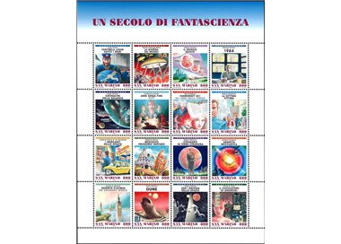 SAN MARINO 1998 Un secolo di fantascienza BF MNH**