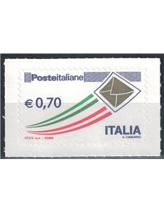 ITALY 2013 Ordinary Series € 0.70 Gold Envelope MNH**
