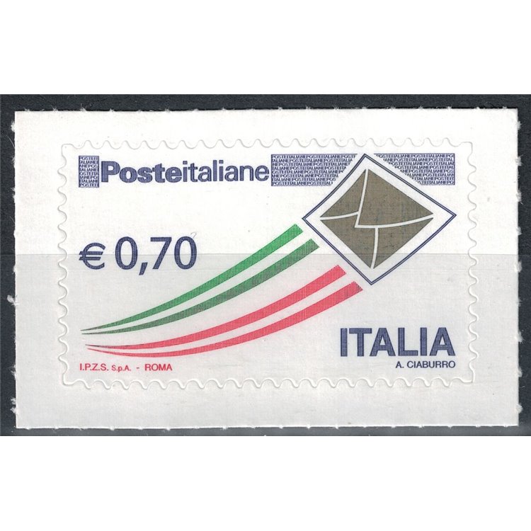 ITALIA 2013 Serie Ordinaria € 0,70 Busta Oro MNH**