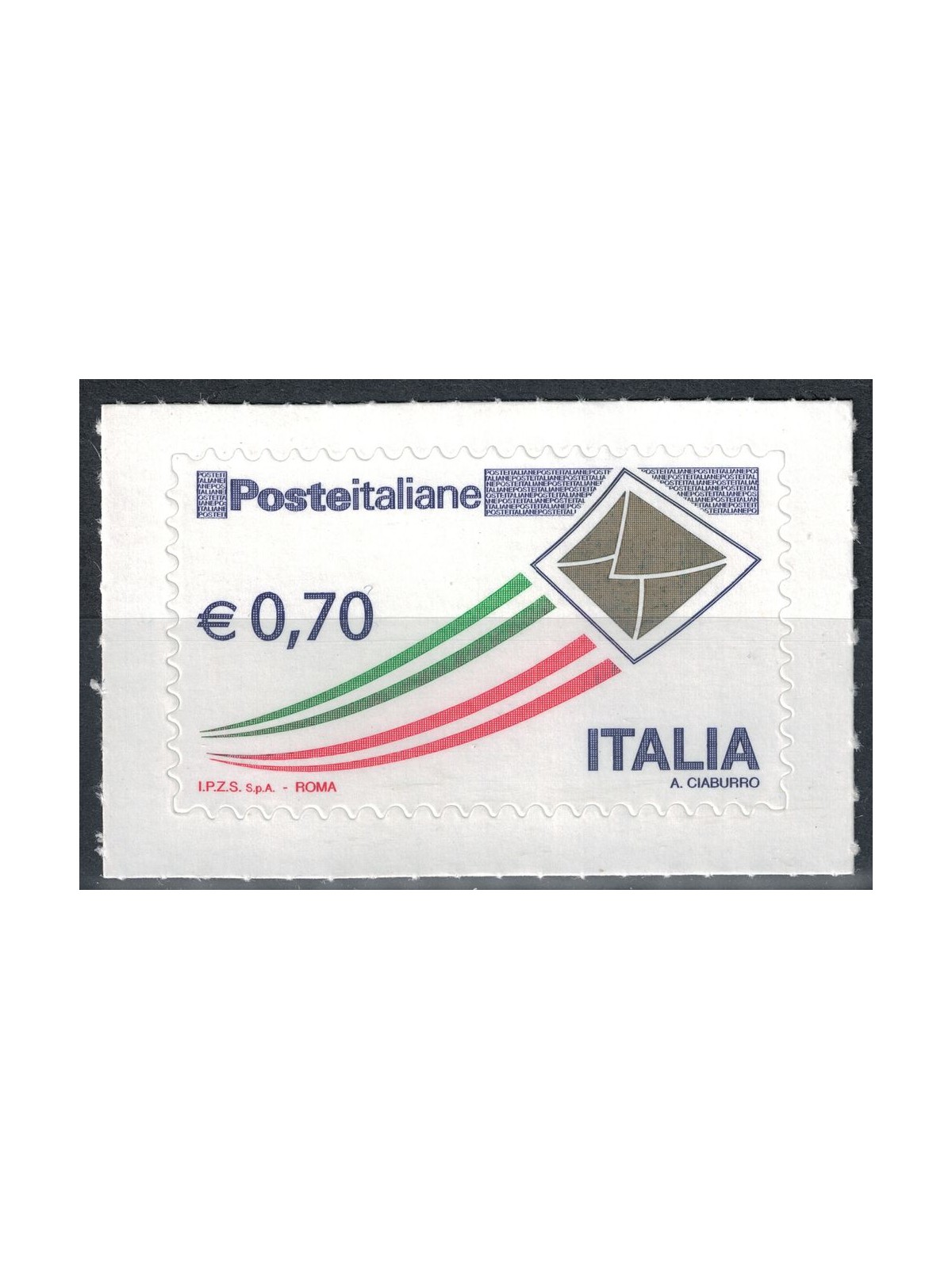 ITALIA 2013 Serie Ordinaria € 0,70 Busta Oro MNH**