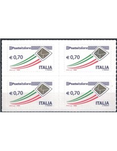 ITALY 2013 Ordinary Series € 0.70 Gold Envelope (in quartet) MNH**